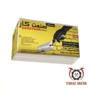 دستکش لاستیکی صنعت کار (کارتن 216 عددی )